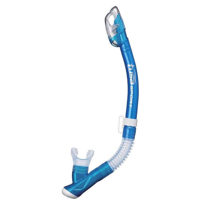 TUSA Sport Adult Imprex 3D Purge Mask and Dry Snorkel Combo, Fishtail Blue (w/Reusable Bag), UC-3325P-FB - Image 3